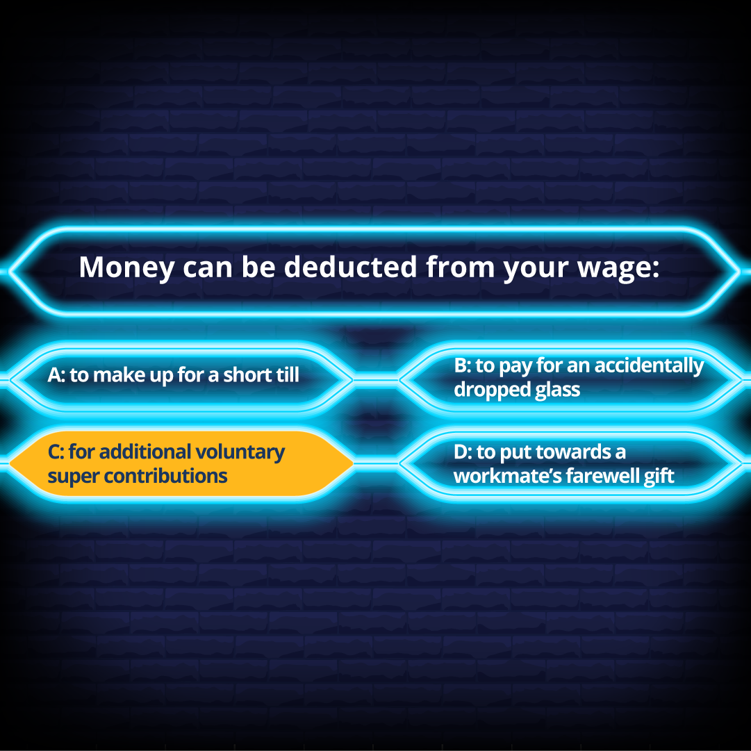 Picture of who wants to be a millionaire question
