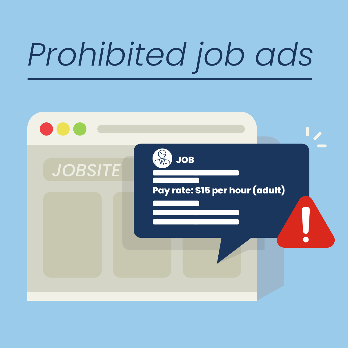 Prohibited job ads