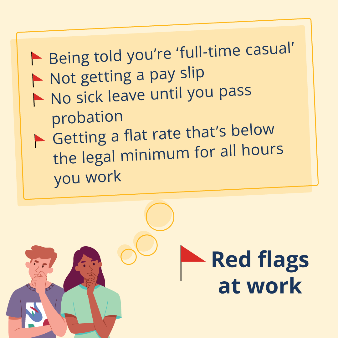 Red flags at work