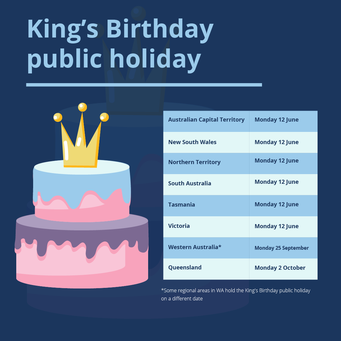 King's birthday public holiday'