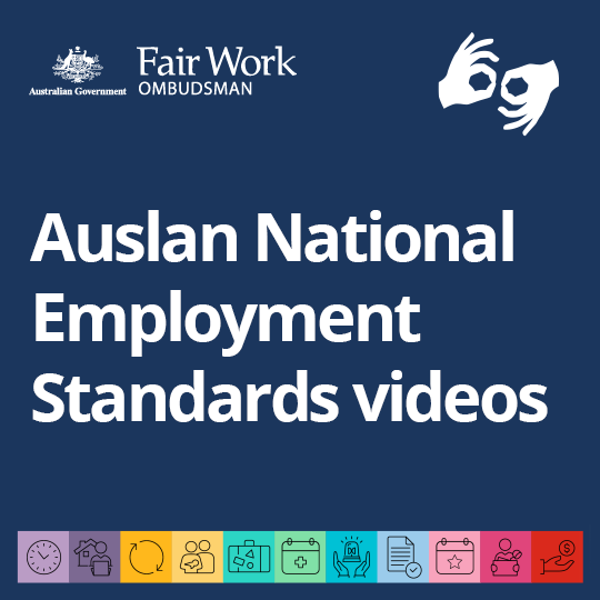 Auslan National Employment Standards videos