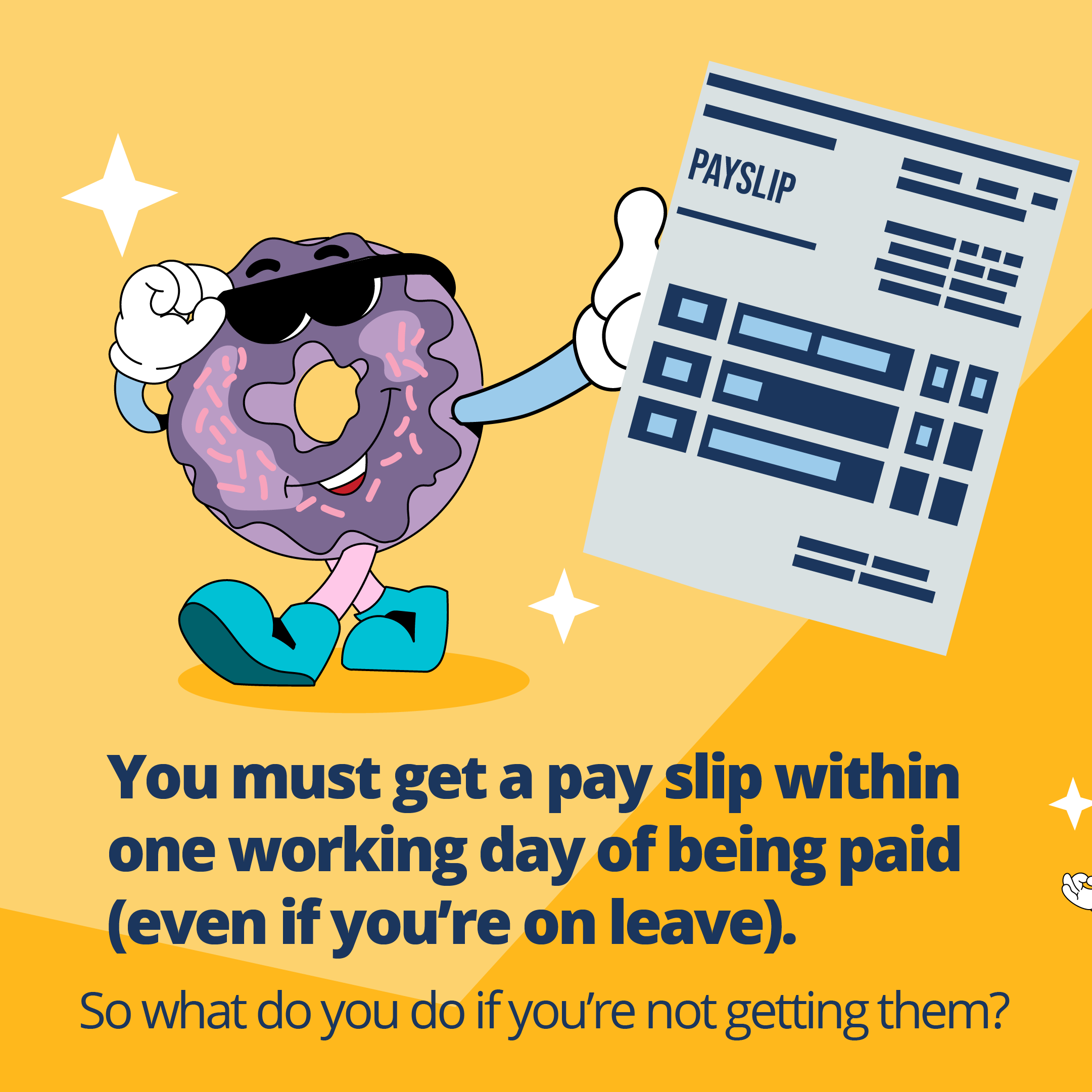 You must get a pay slip