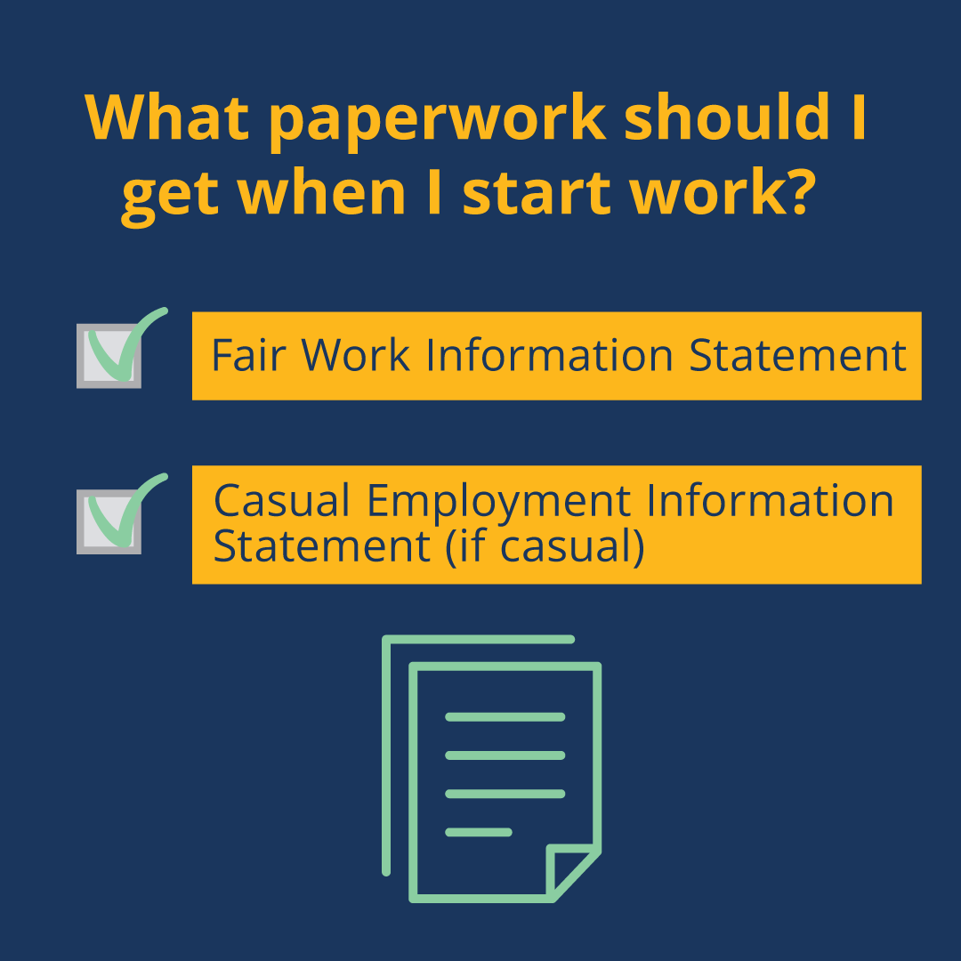 Paperwork when starting a new job