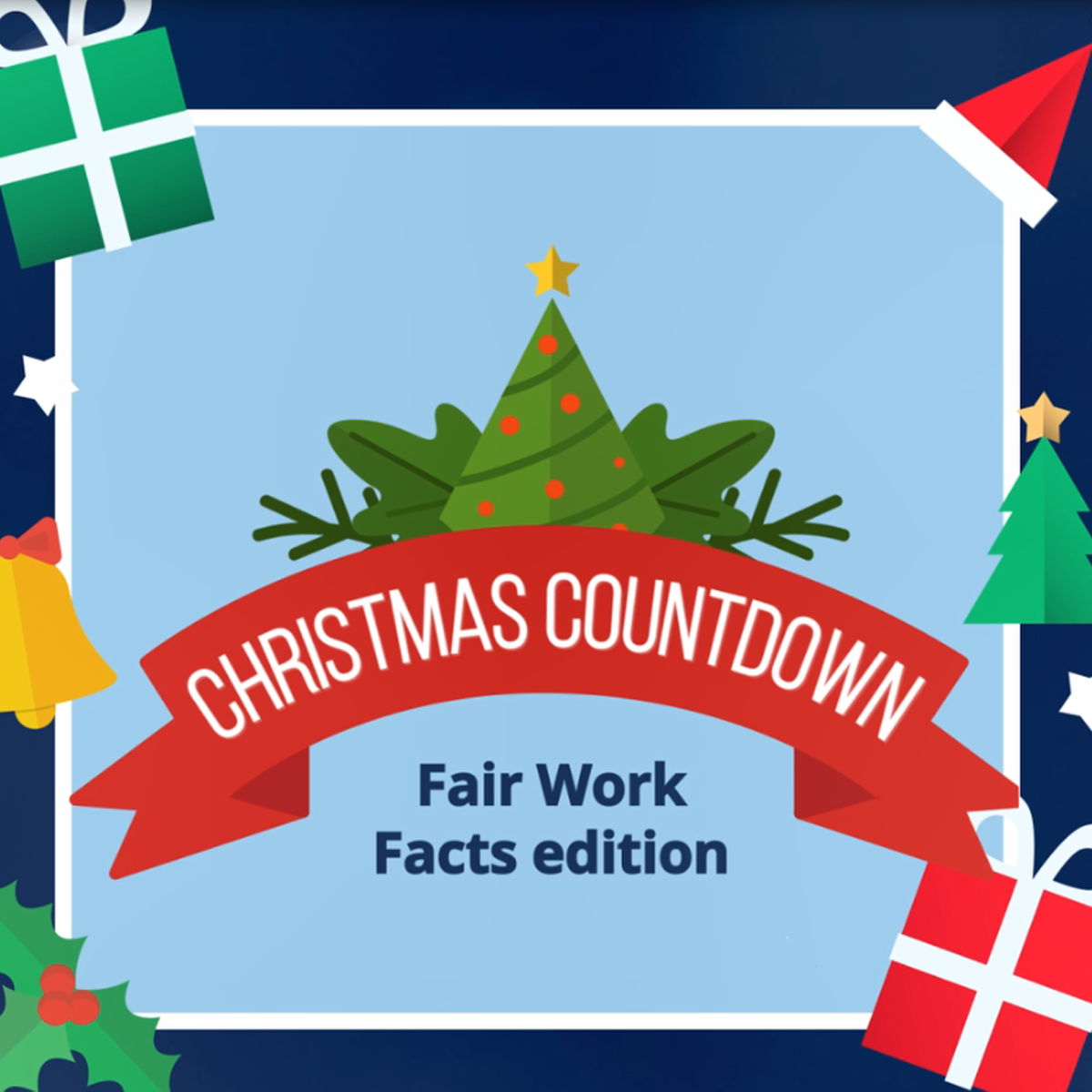 christmas countdown fair work edition instagram post