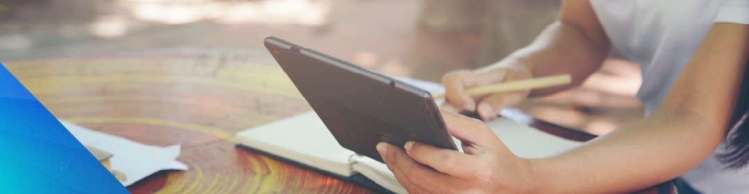 image of person working on a laptop